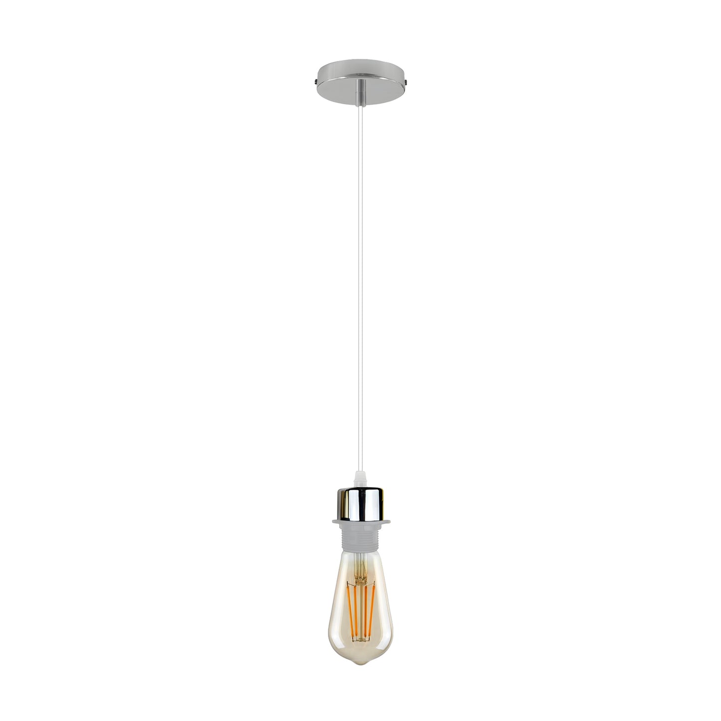 Hanging Ceiling Pendant Light E27 Lamp Holder With PVC Cable ~3446