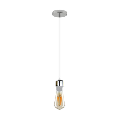 Hanging Ceiling Pendant Light E27 Lamp Holder With PVC Cable ~3446