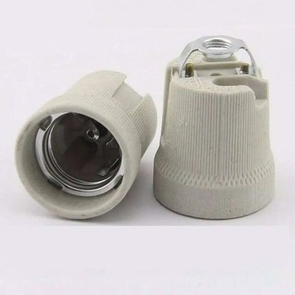 E27 Bulb Holder Edison Screw White Ceramic Porcelain Lamp holder~3238