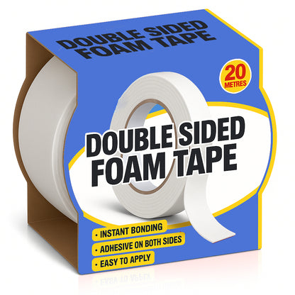 18mm x 2m Heavy Duty Double Sided Mounting Removable Tapes 6 Pack~3467