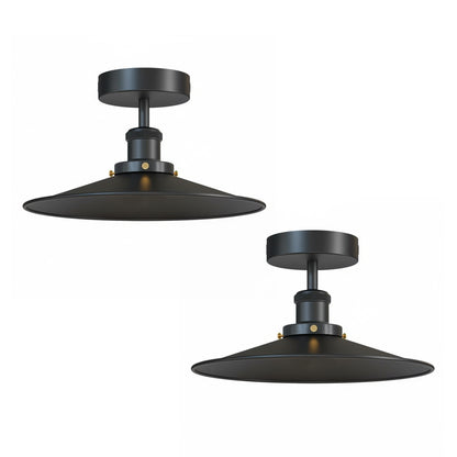 2 Pack Vintage E27 Flush Mount Ceiling Lights~4082