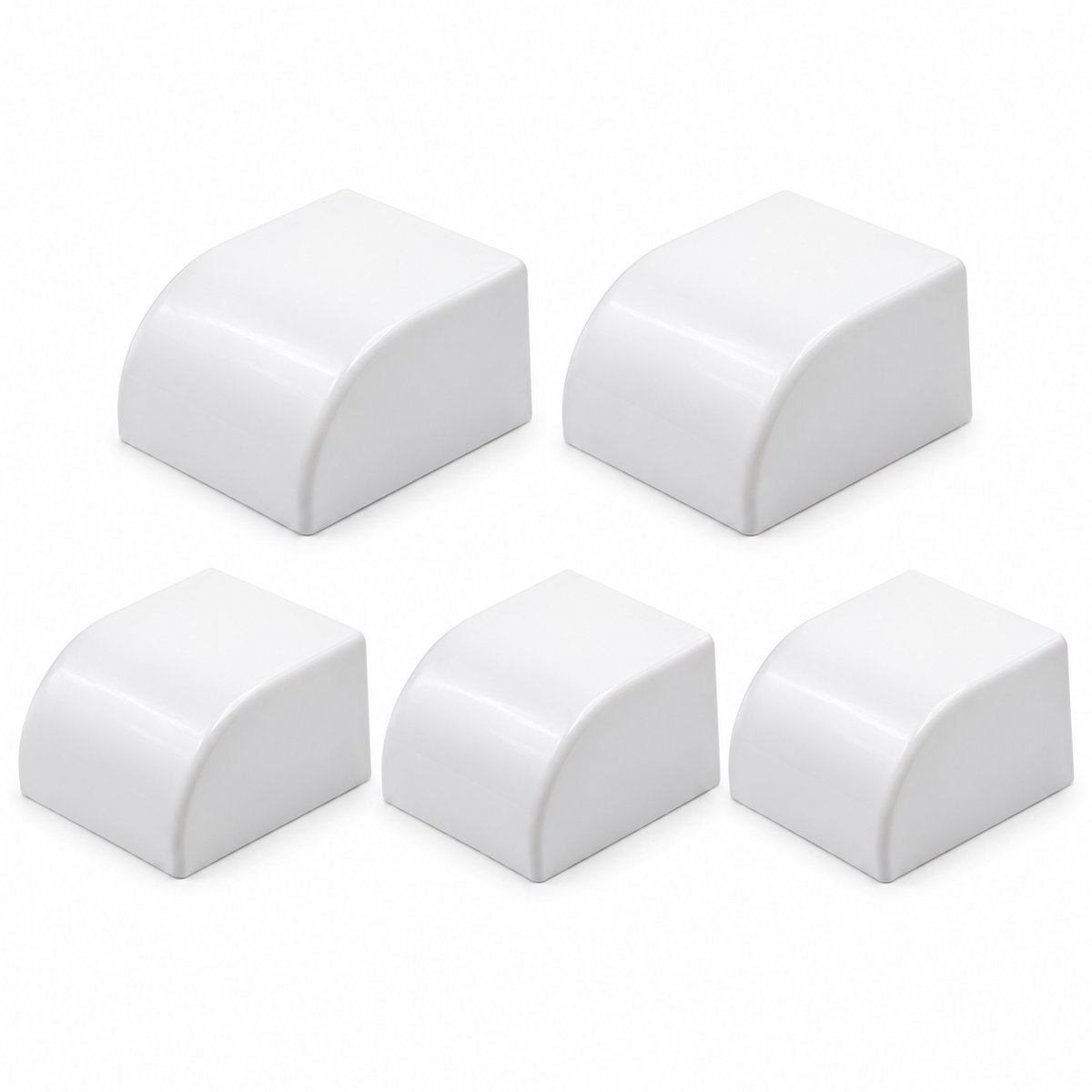 PVC White Electrical Cable Trunking End Cap ~4132