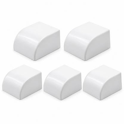 PVC White Electrical Cable Trunking End Cap ~4132