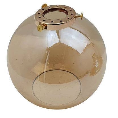 Glass Globe Amber Lampshade