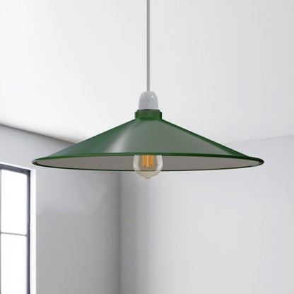 Green Metal lamp shade