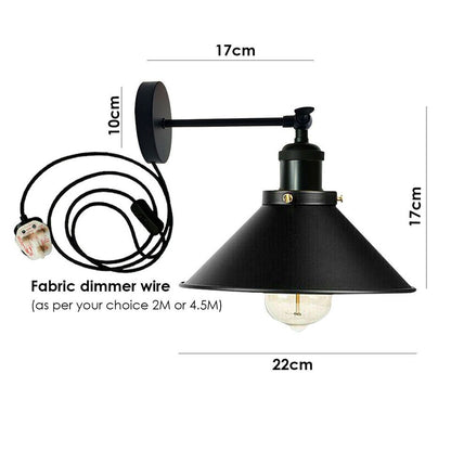 Industrial swing arm sconce
