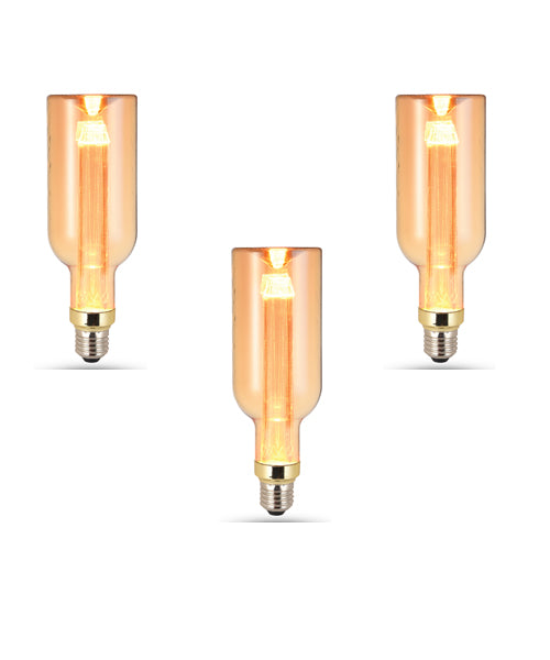 E27 Vintage Edison light bulb 3W Non dimmable filament bulb - 3 Pack