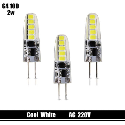 G4 10 Diode Cool White 2W AC 220V LED Light Replace Halogen Bulb For LED~3127