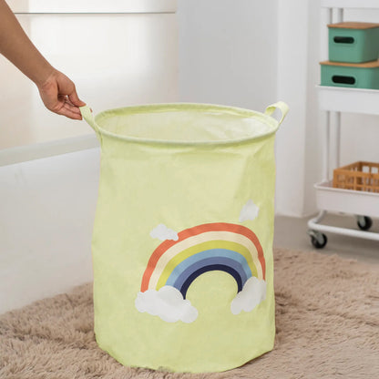 Rainbow laundry basket