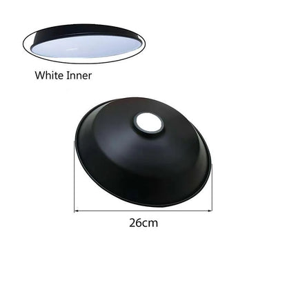 Modern Contemporary 260mm Bowl Ceiling Metal  Lampshade- Size Image