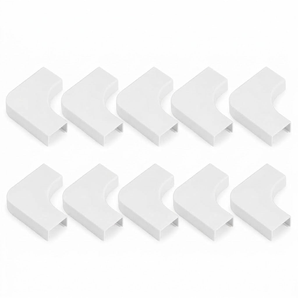 10Pcs Electric Cables Trunking TEE Connectors~4184