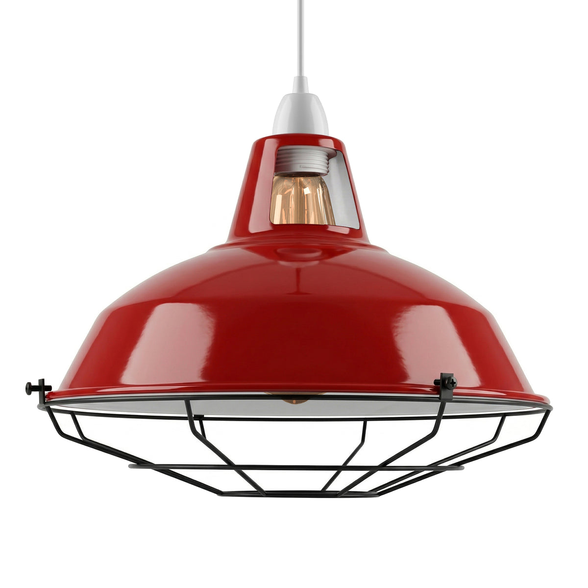 31.5cm Industrial Metal Lampshade, Modern Ceiling Pendant Light Shade