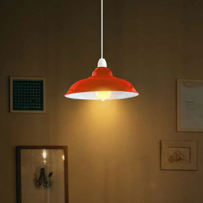 Modern Style: 320mm Easy-To-Fit Metal Lampshade with a Curve and an Industrial Touch-Application image