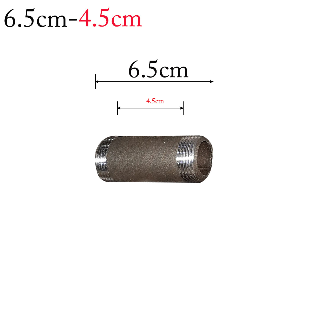 ¾ Inch Barrel Nipple Malleable Iron Fitting Male BSPT 3/4in to Male BSPT 3/4in - Black Variable Sizes From 2.5cm to 60cm~2694