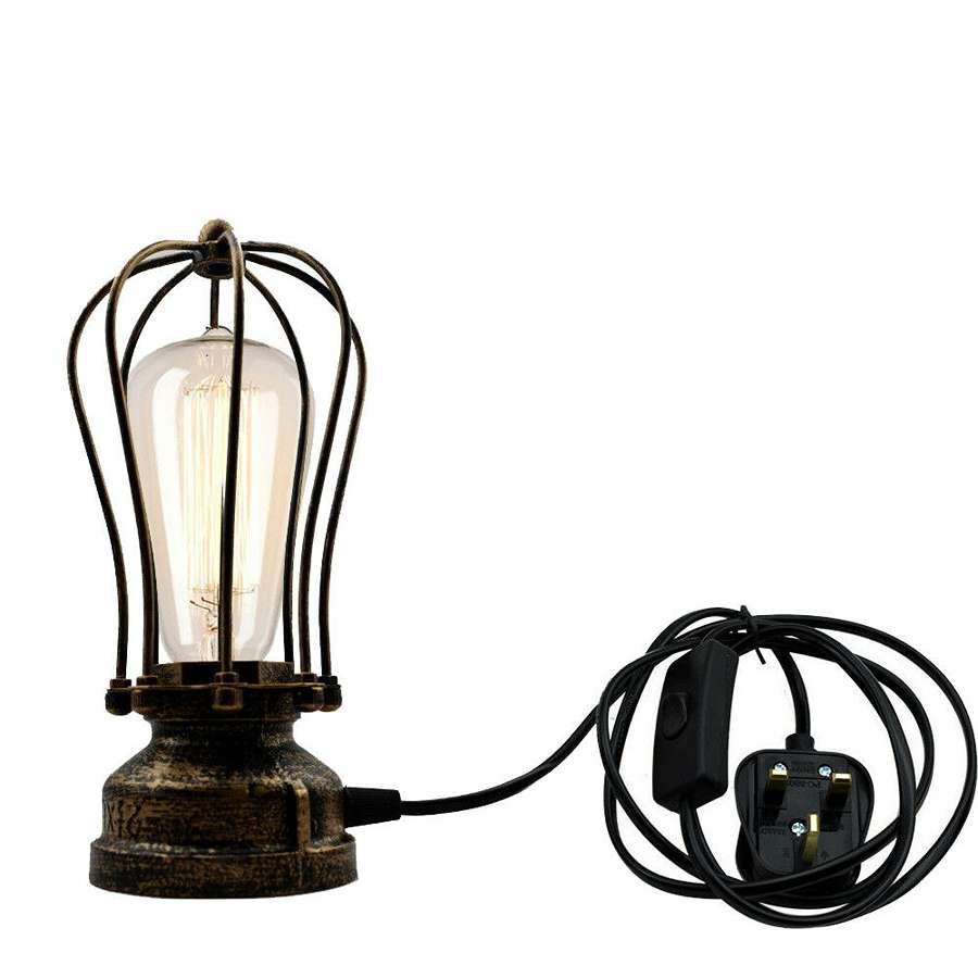 One Head Table Lighting Industrial Standing Table Lamp - Brushed Copper