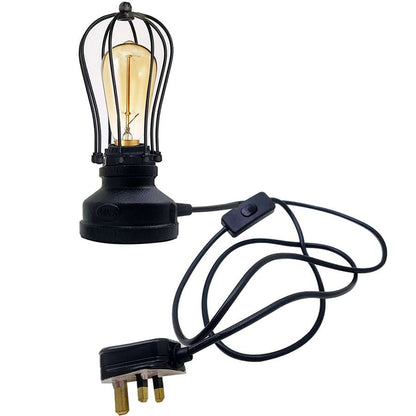 One Head Table Lighting Industrial Standing Table Lamp - Black