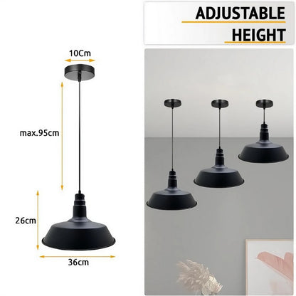 black pendant light
