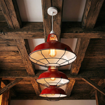 31.5cm Industrial Metal Lampshade, Modern Ceiling Pendant Light Shade