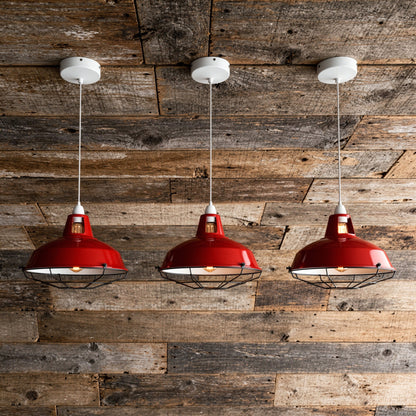 31.5cm Industrial Metal Lampshade, Modern Ceiling Pendant Light Shade