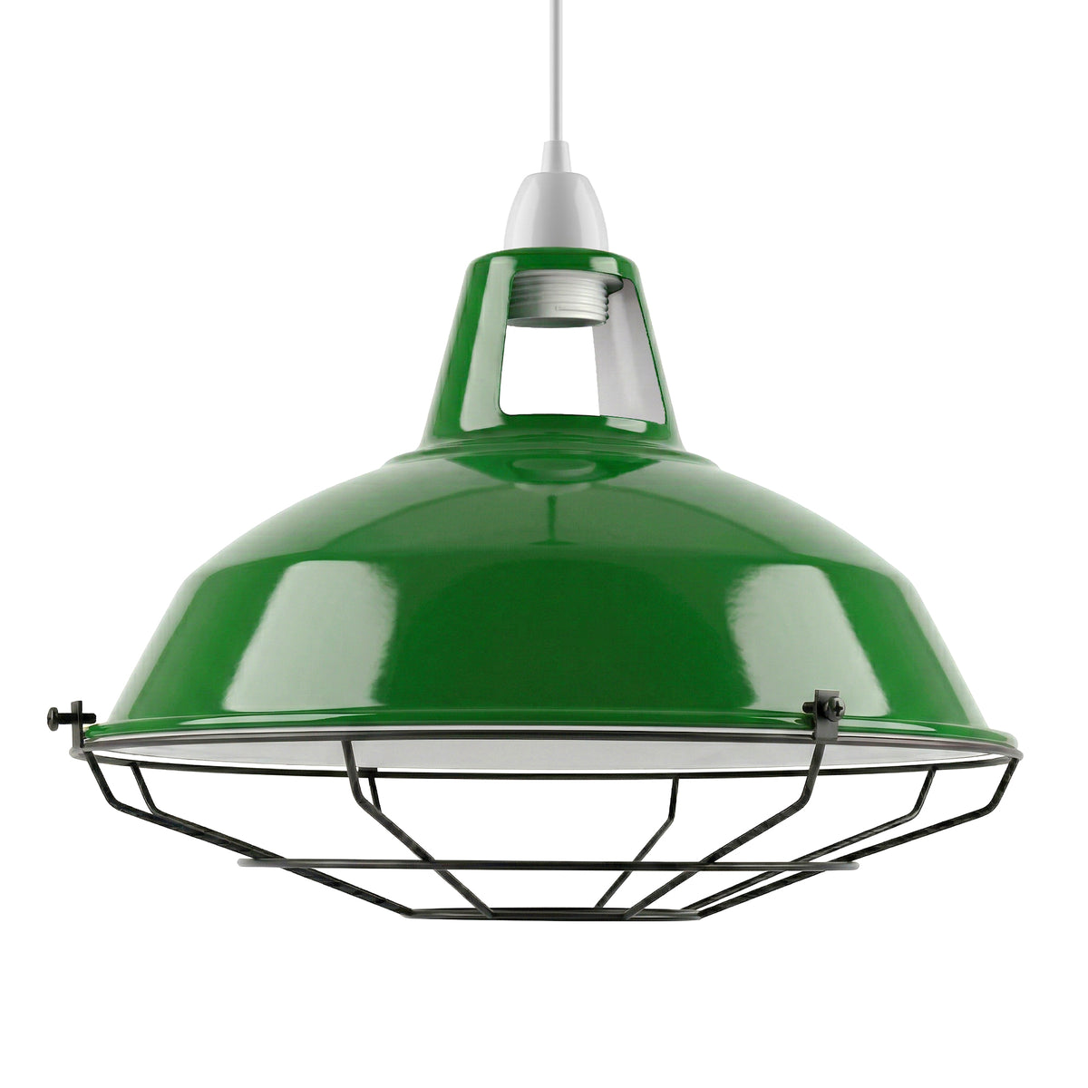 green pendant lamp shade