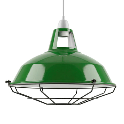 green pendant lamp shade