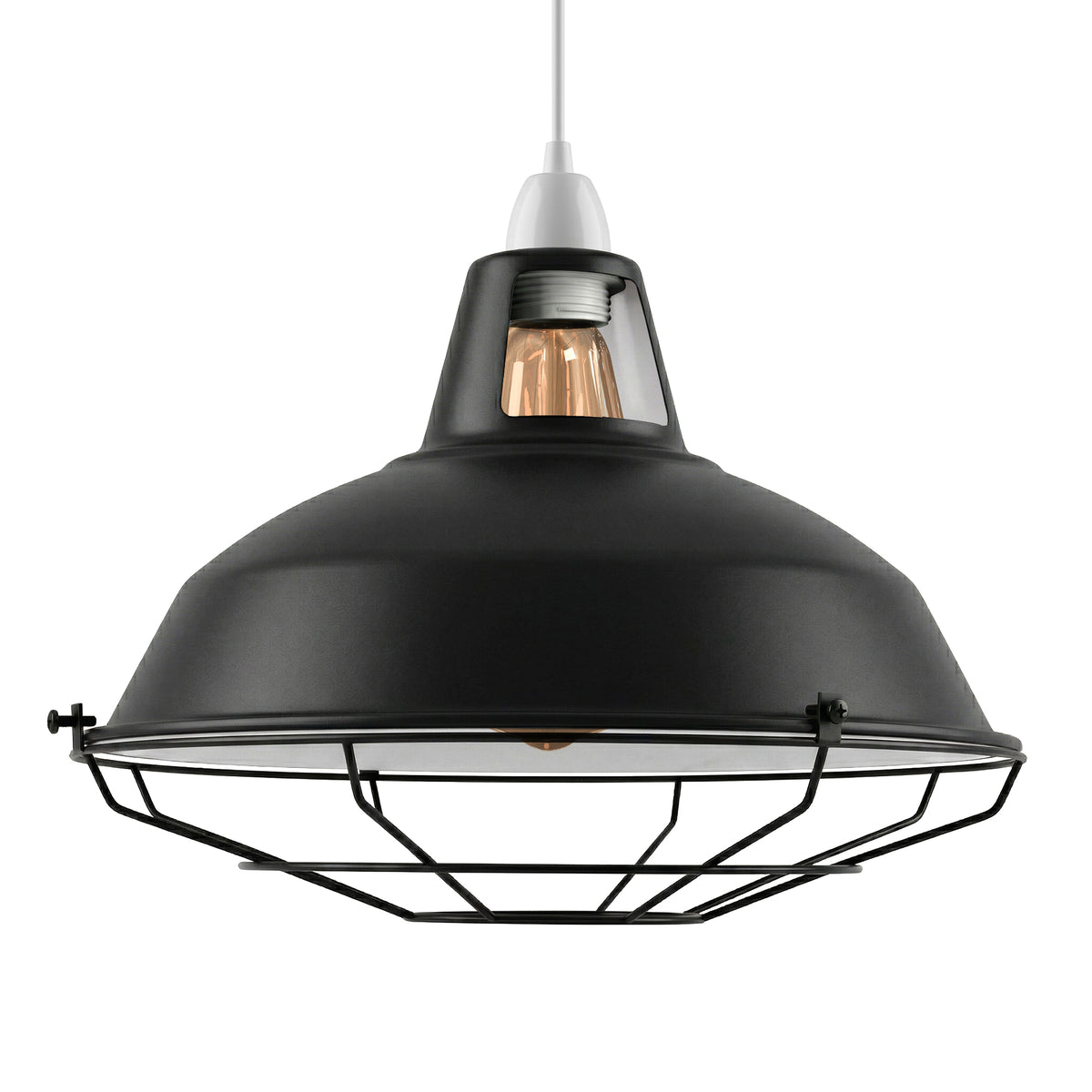 Light shade with Protective cage