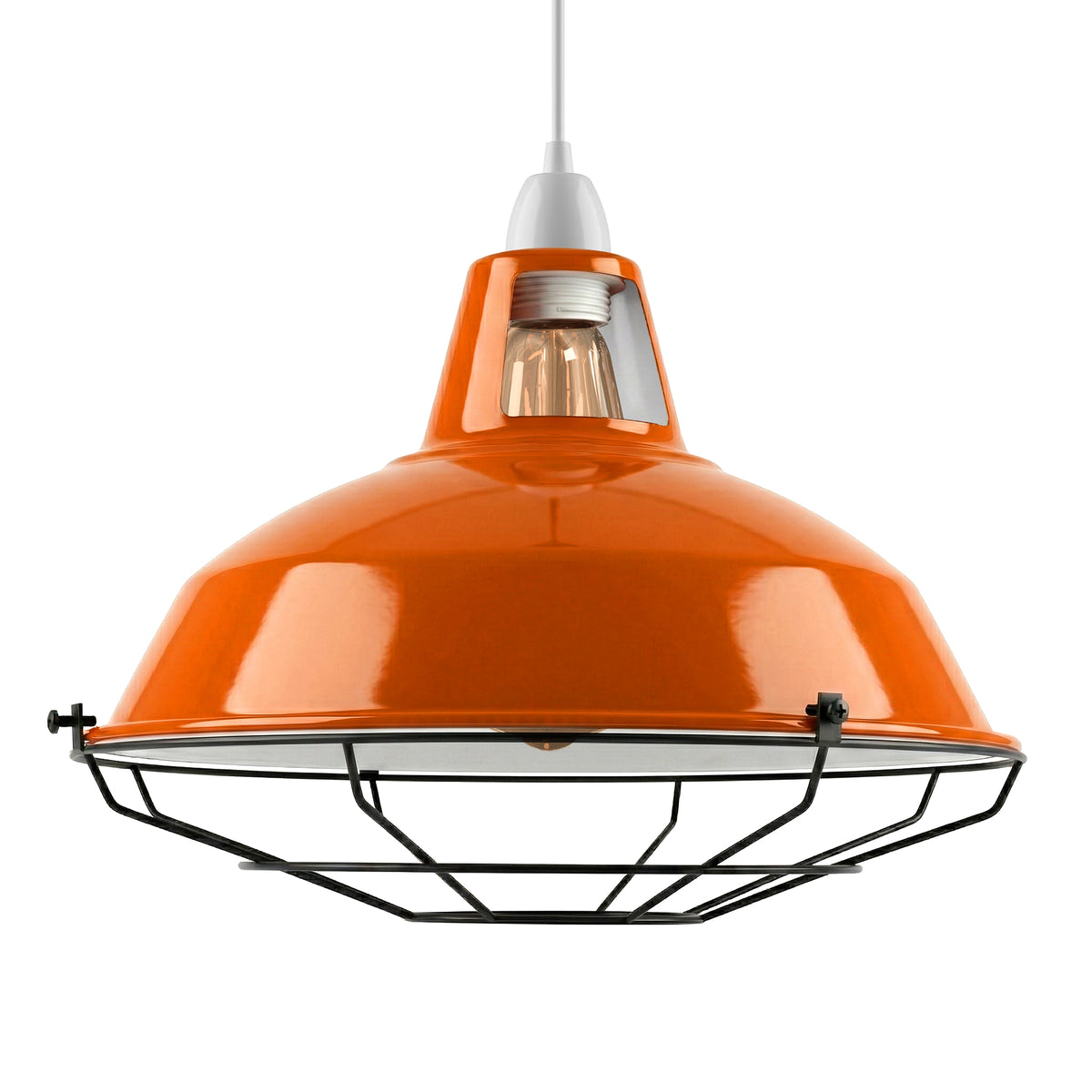 31.5cm Industrial Metal Lampshade, Modern Ceiling Pendant Light Shade