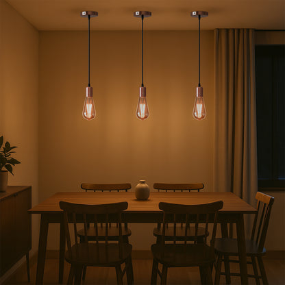 Vintage E27 Base Suspension Pendant Light Copper Lamp Holder~2628