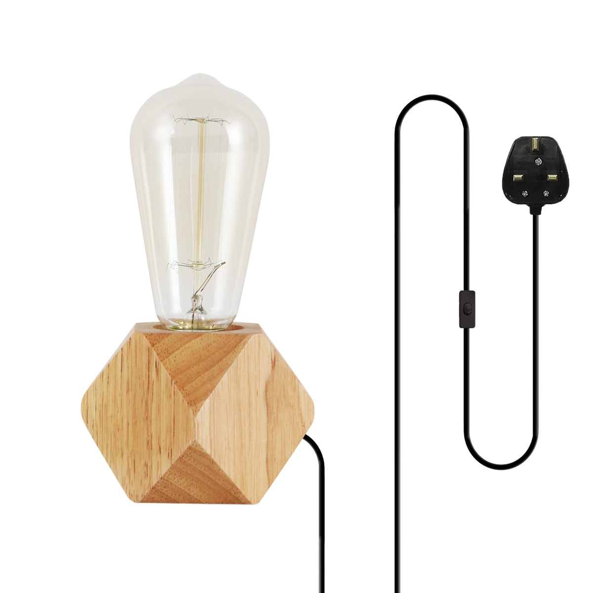 Wooden Bedside Table Lamps