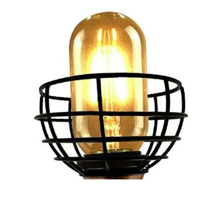 Retro Black Wire Cage Pendant Light – Stylish & Effortless Metal Lampshade for Easy Fit-Application  2