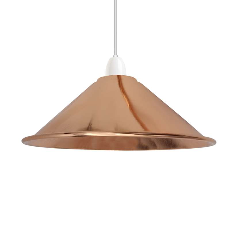 Vintage Metal Easy Fit Cone Shape Pendant Ceiling Lampshade