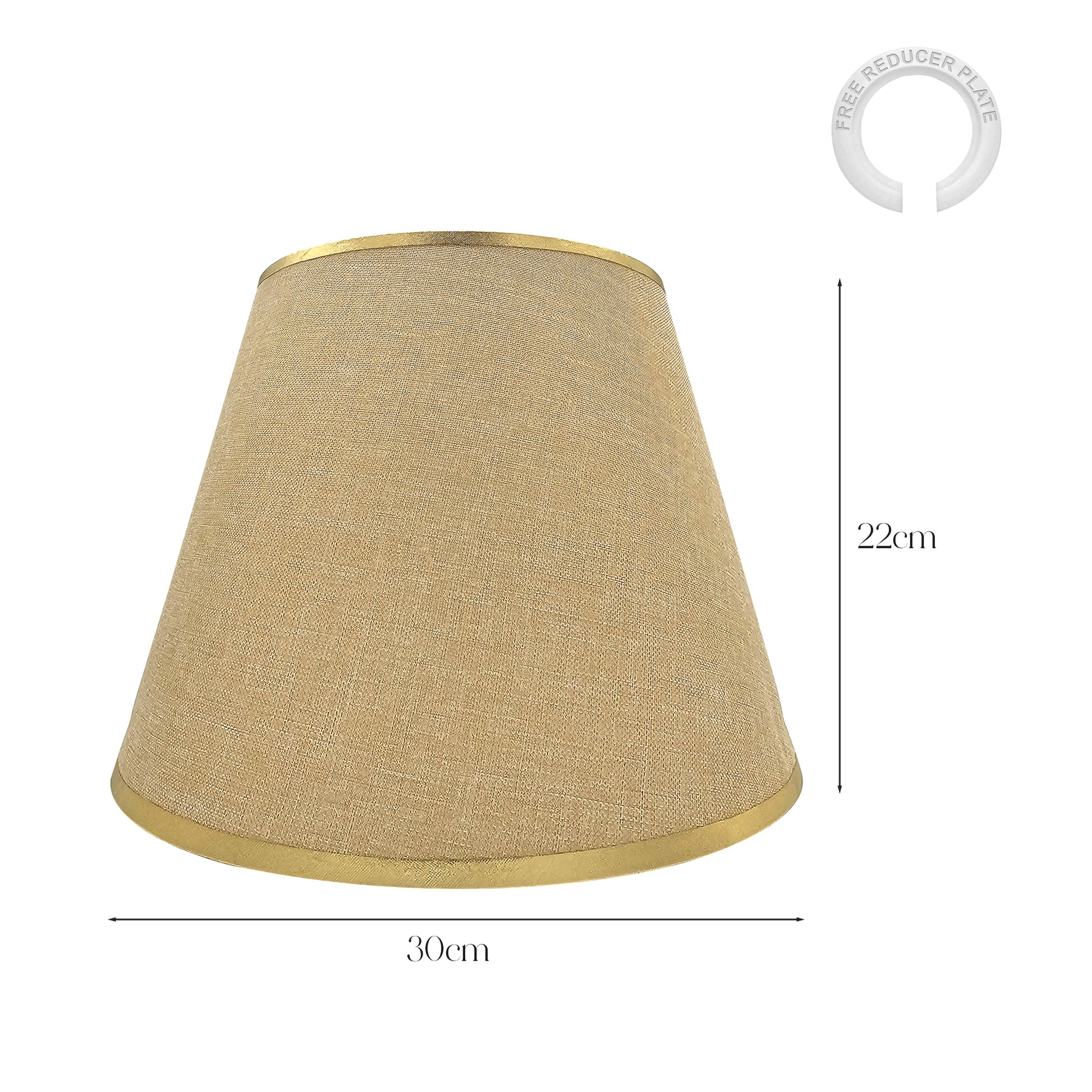 Modern Fabric coolie Lampshade - Size
