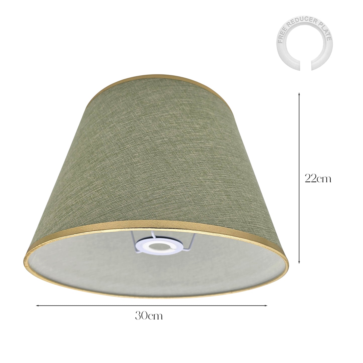 Bedside Tables with Light Desk Lamps and Linen Accents - Size