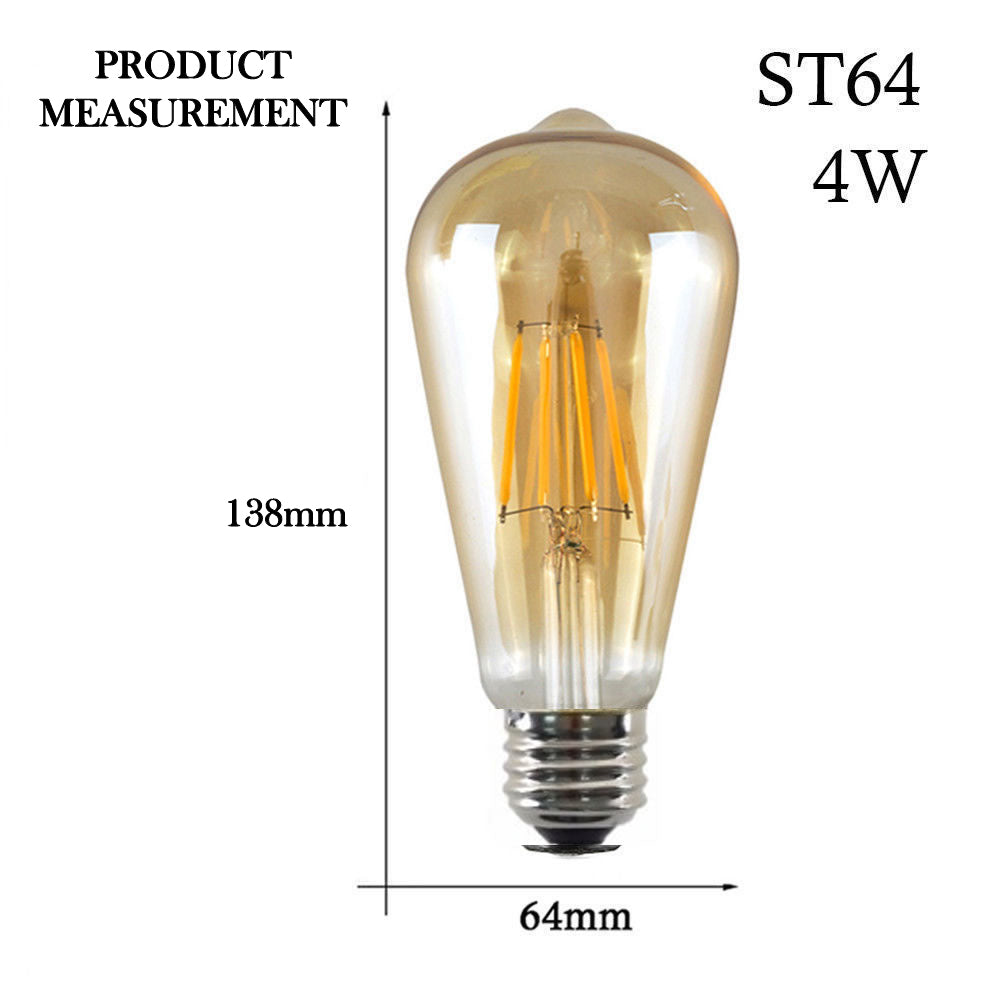 Industrial ST64, 4W, E27 Bulb - Size