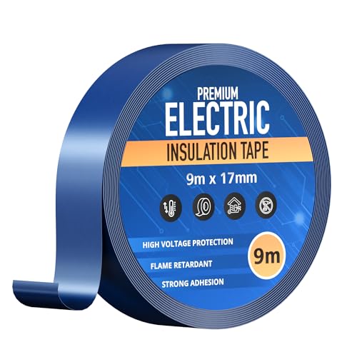 Blue Electrical Insulation PVC Tape 9m x 17mm ~4023