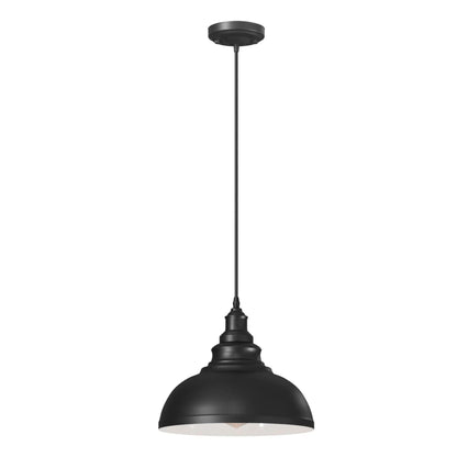 Curvy Metal Shade Pendant Light  E27 29cm Metal Shade~4151