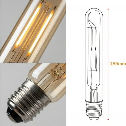 4W T185 E27 Warm White Filament Light Bulb~2641