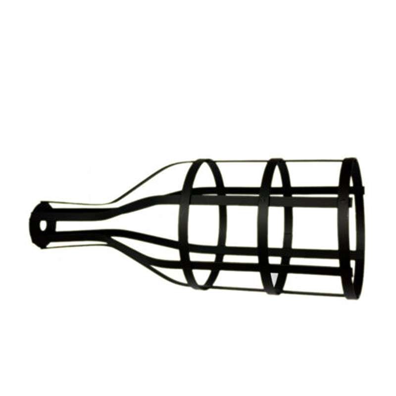 Vintage Industrial Pendant Light Fixture Bottle Shape Wire Cage~3193