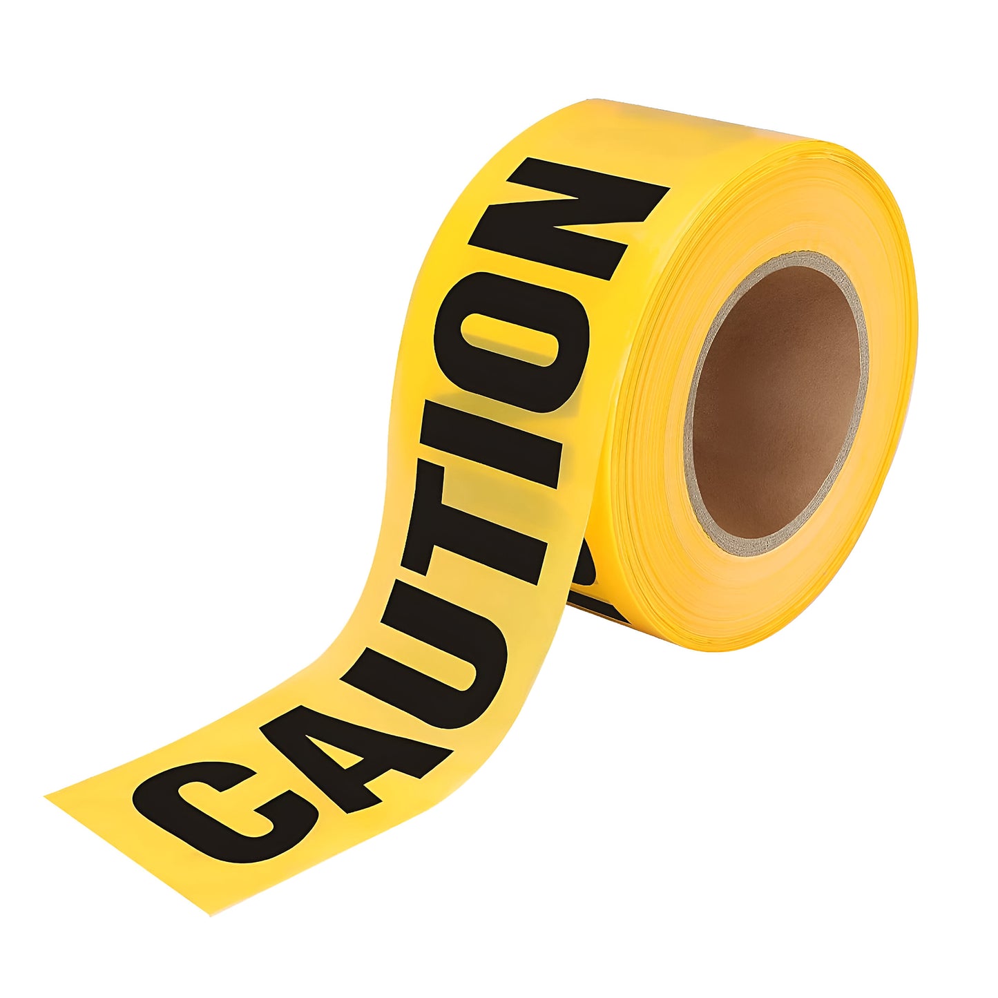 Yellow Caution Clear Printed Tape Hazard Warning Non-Adhesive Tape~3468
