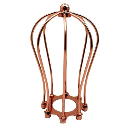 Vintage Industrial Metal Balloon Cage Lamp Shade Set - Brass Copper Ceiling Light Fixture for Coffee Shops, Homes, and Salons 
