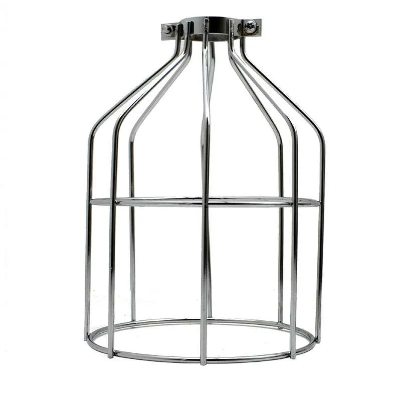 Industrial Geometric Wire Metal Cage Ceiling Pendant Light