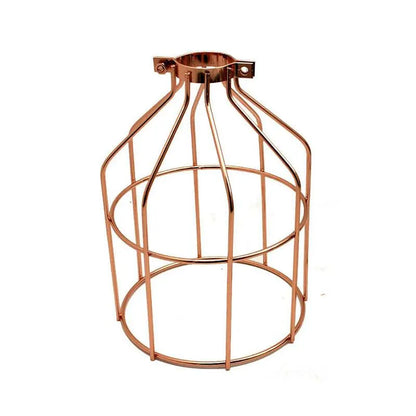 Industrial Geometric Wire Metal Cage Ceiling Pendant Light