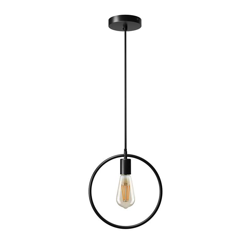 Square/Circle/Rectangle One Head Hanging Pendant Lamp Fixture 