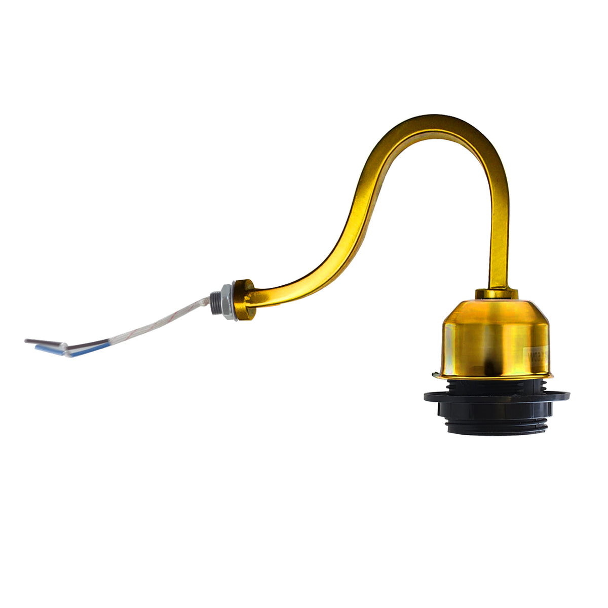 Gooseneck Wall Light Arm E27 Antique Yellow Brass or Copper~4082