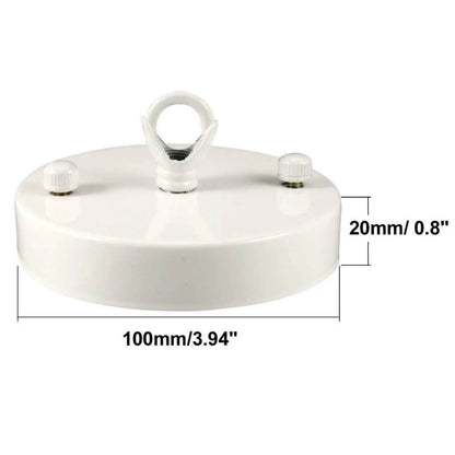 100mm Front Fitting Color Ceiling Hook Ring Single Point Drop Outlet Plate  ~1183