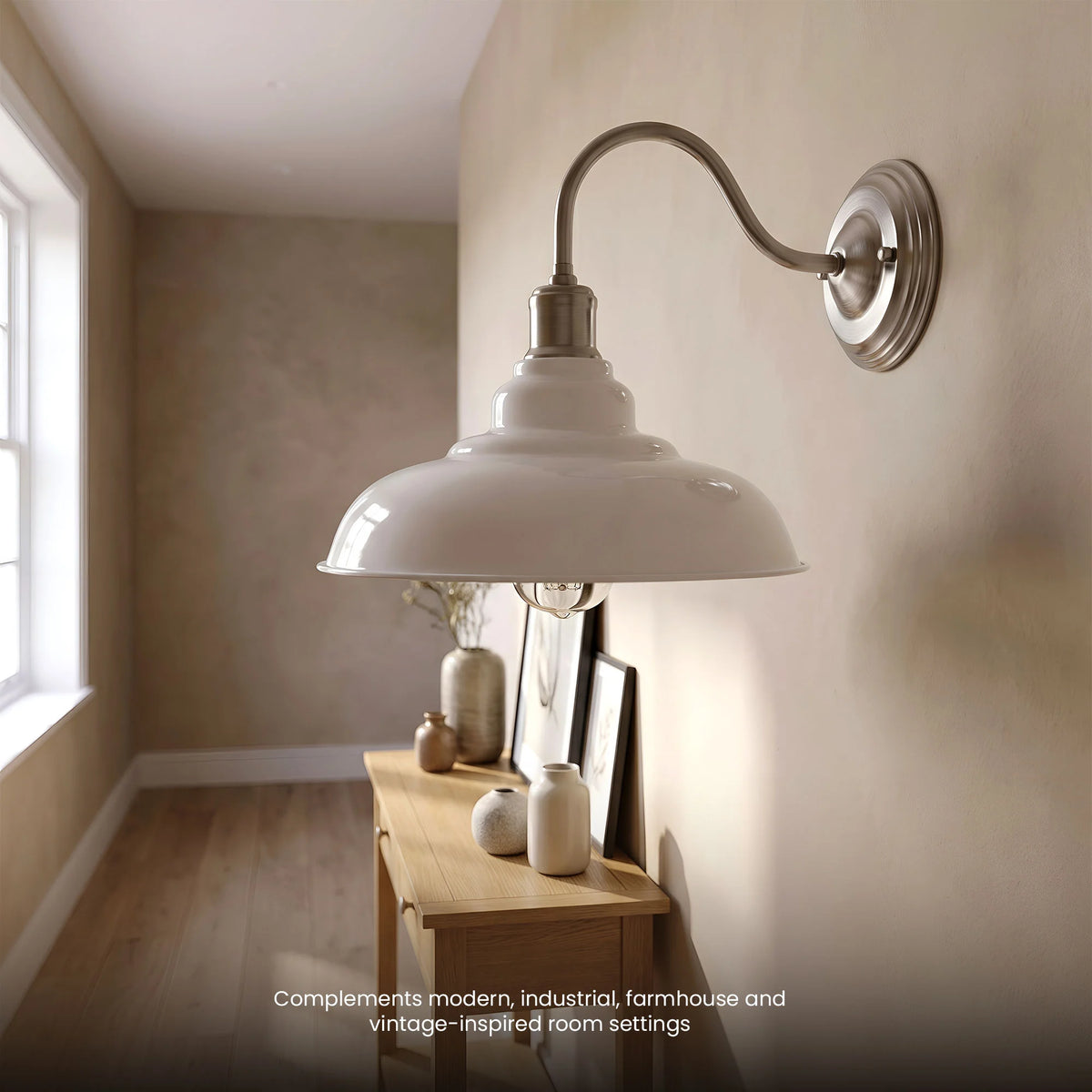 White wall light for hallway