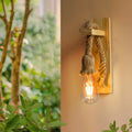 Restaurant Wooden Hemp Rope Sconce Wall Light~3265 - Vintagelite