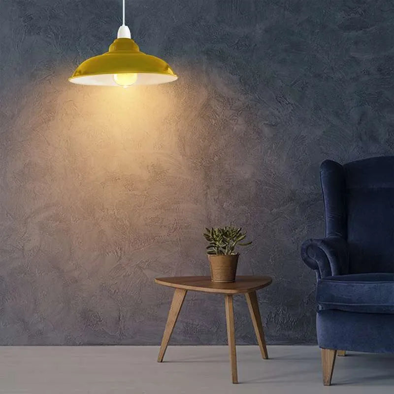 Modern Style: 320mm Easy-To-Fit Metal Lampshade with a Curve and an Industrial Touch~2679