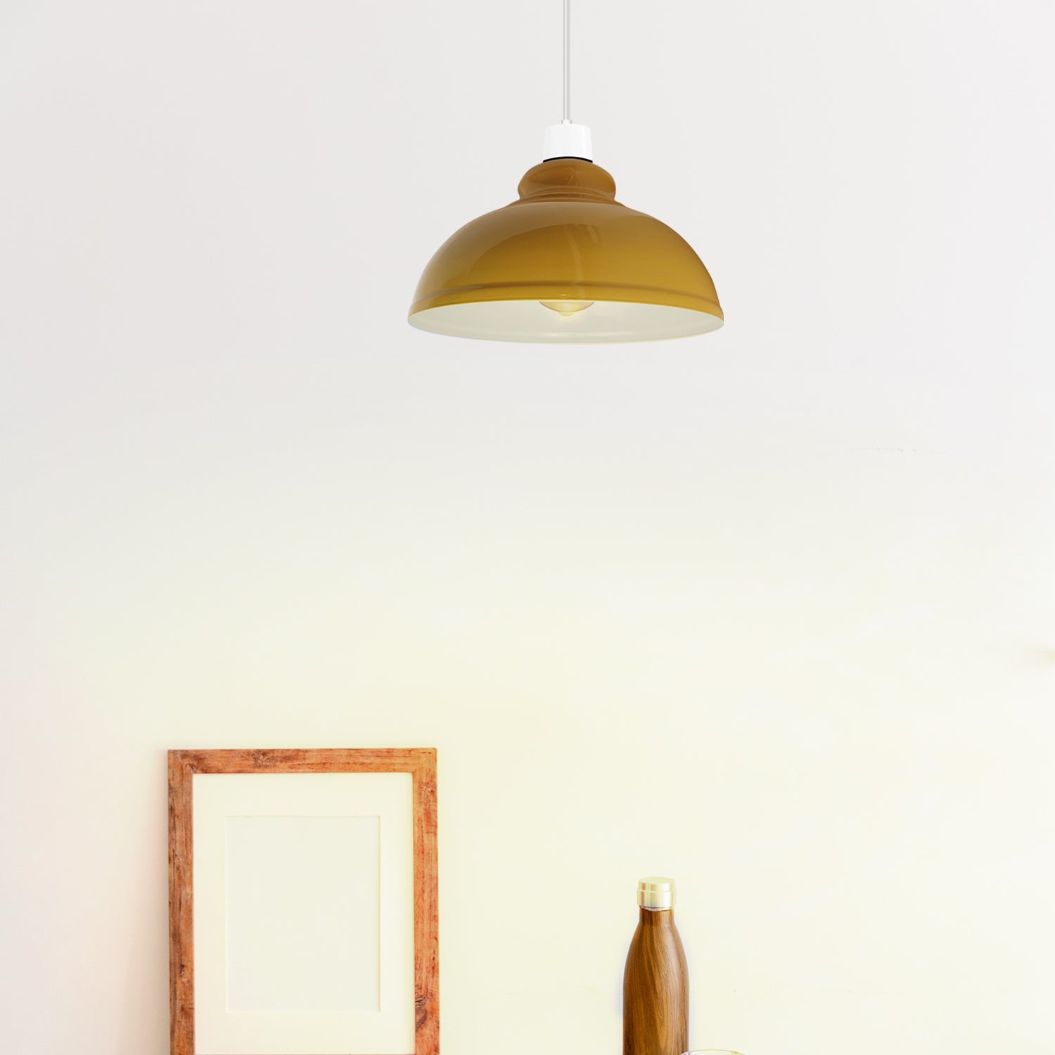 Modern Vintage Dome Metal Ceiling Hanging Pendant Lamp Shade-Application Image