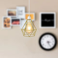 Yellow Diamond Wire Cage for Pendant Light , Perfect  for Living Area